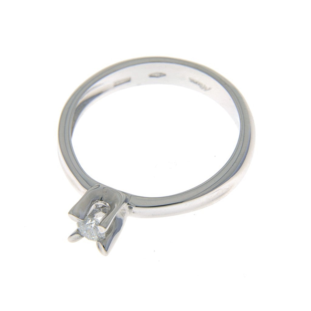 Miluna Anello Solitario con Diamante da 0,18 ct