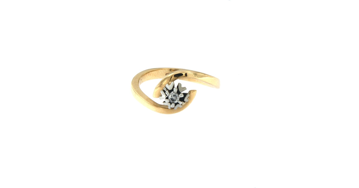 Anello Solitario Diamante da 0.09 CT