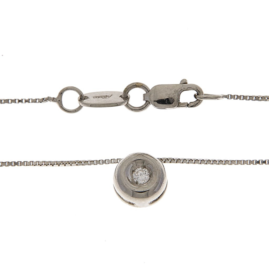 Miluna Collana Punto Luce da 0,10 ct