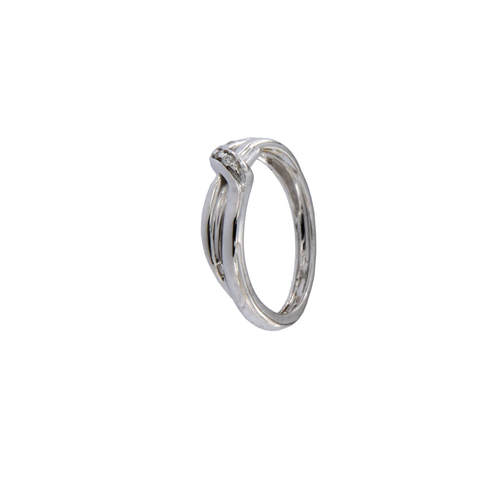 Anello Intreccio con Diamanti da 0.01 CT