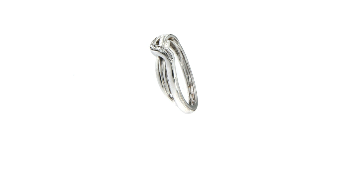 Anello Intreccio con Diamanti da 0.01 CT