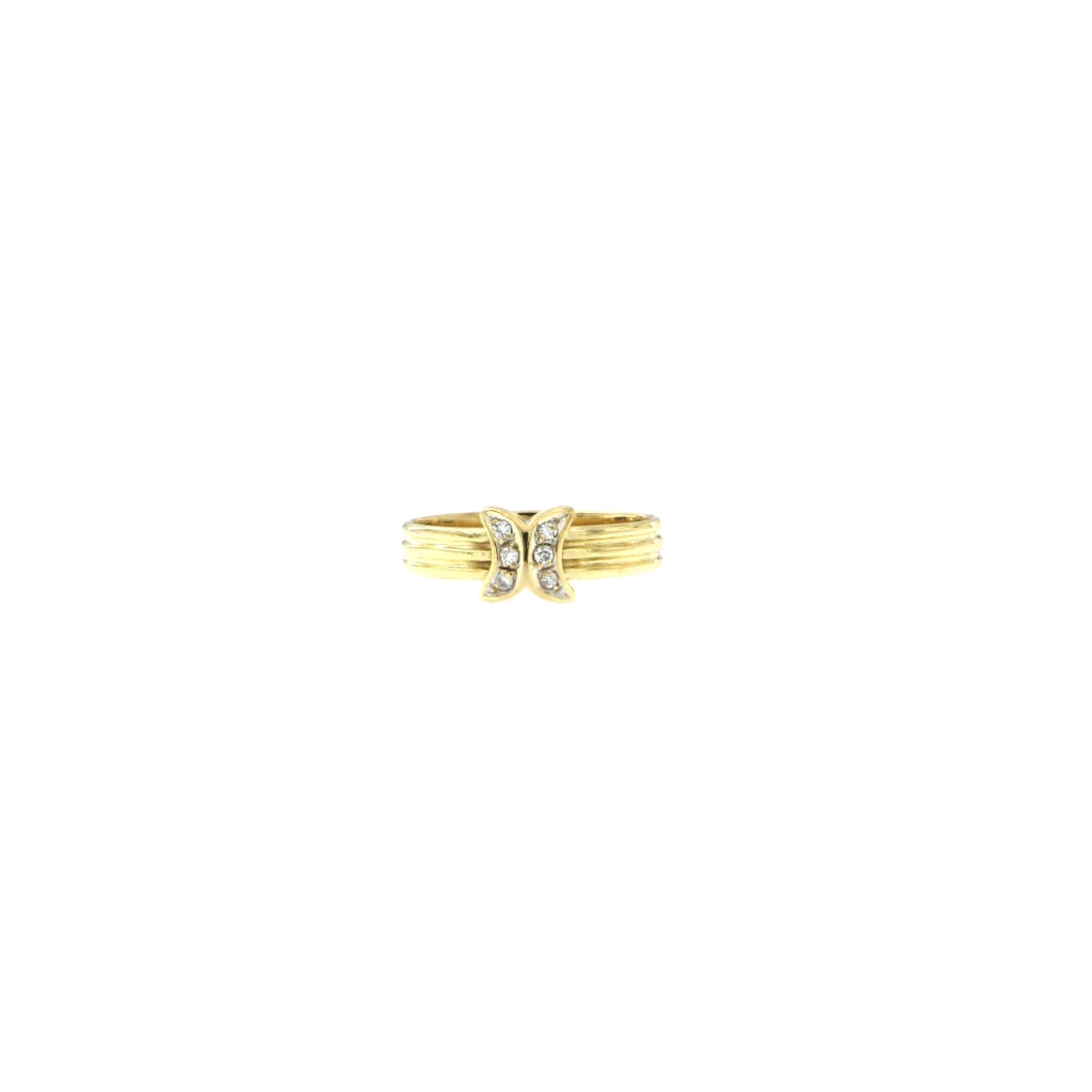 Anello Farfalla con Diamanti da 0.01 CT