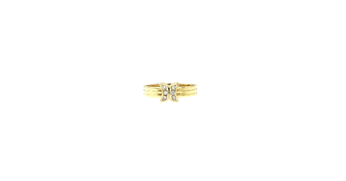 Anello Farfalla con Diamanti da 0.01 CT
