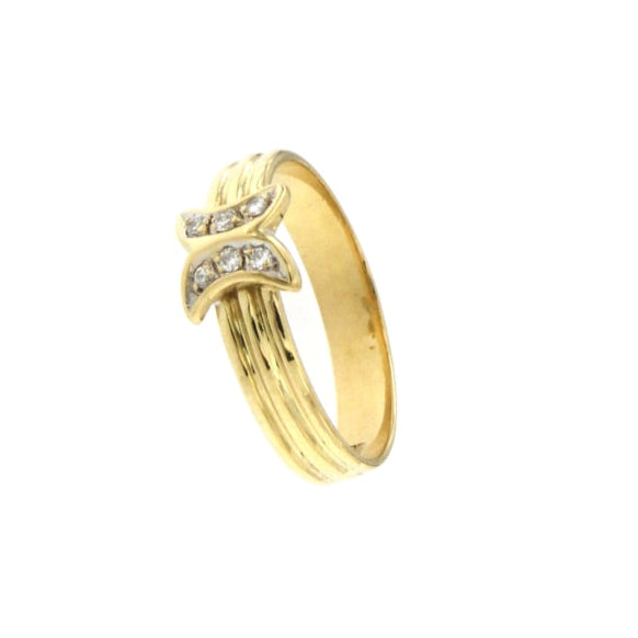 Anello Farfalla con Diamanti da 0.01 CT