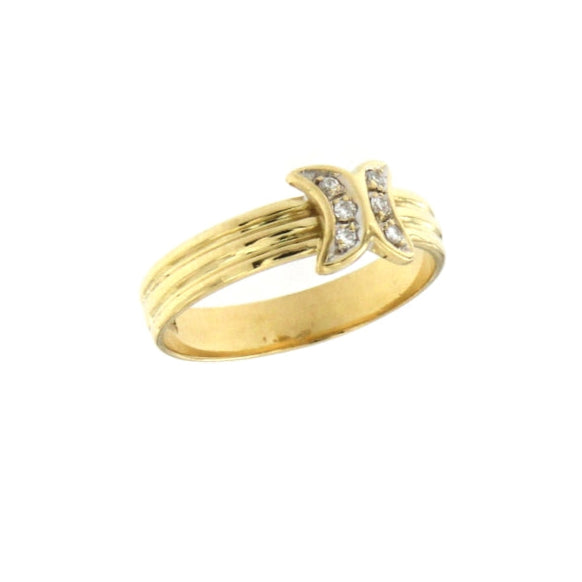 Anello Farfalla con Diamanti da 0.01 CT