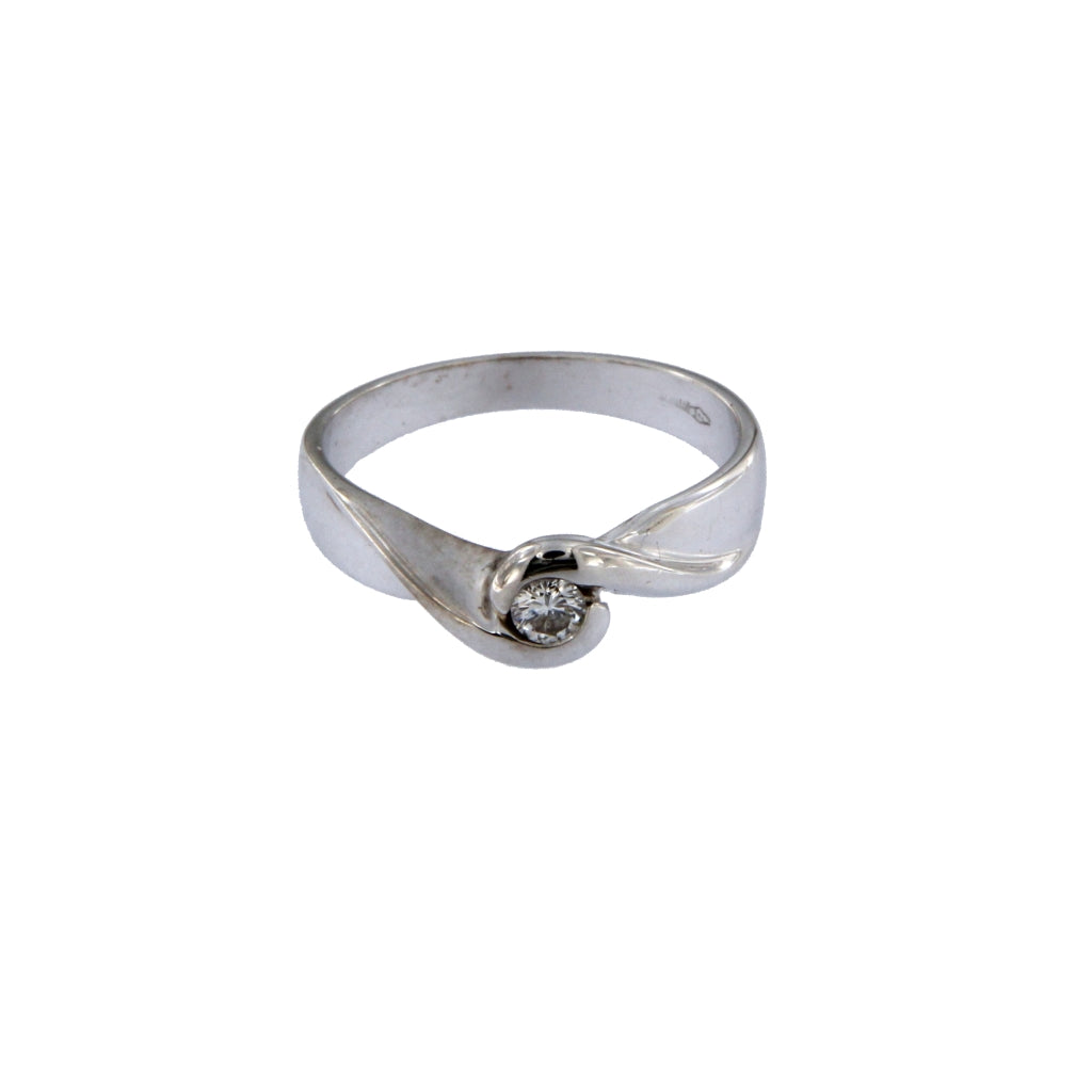 Anello Solitario da 0.1 CT