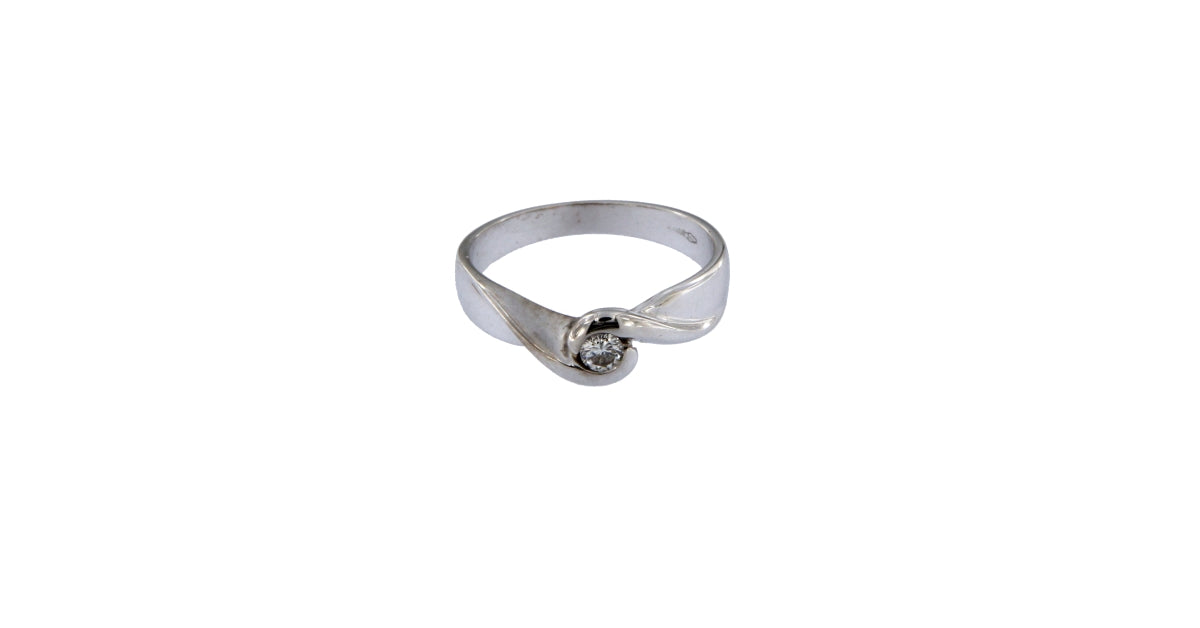 Anello Solitario da 0.1 CT