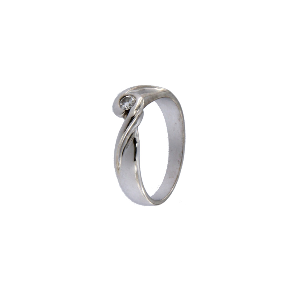 Anello Solitario da 0.1 CT