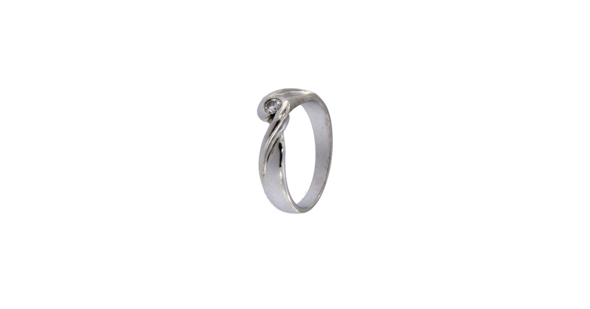 Anello Solitario da 0.1 CT