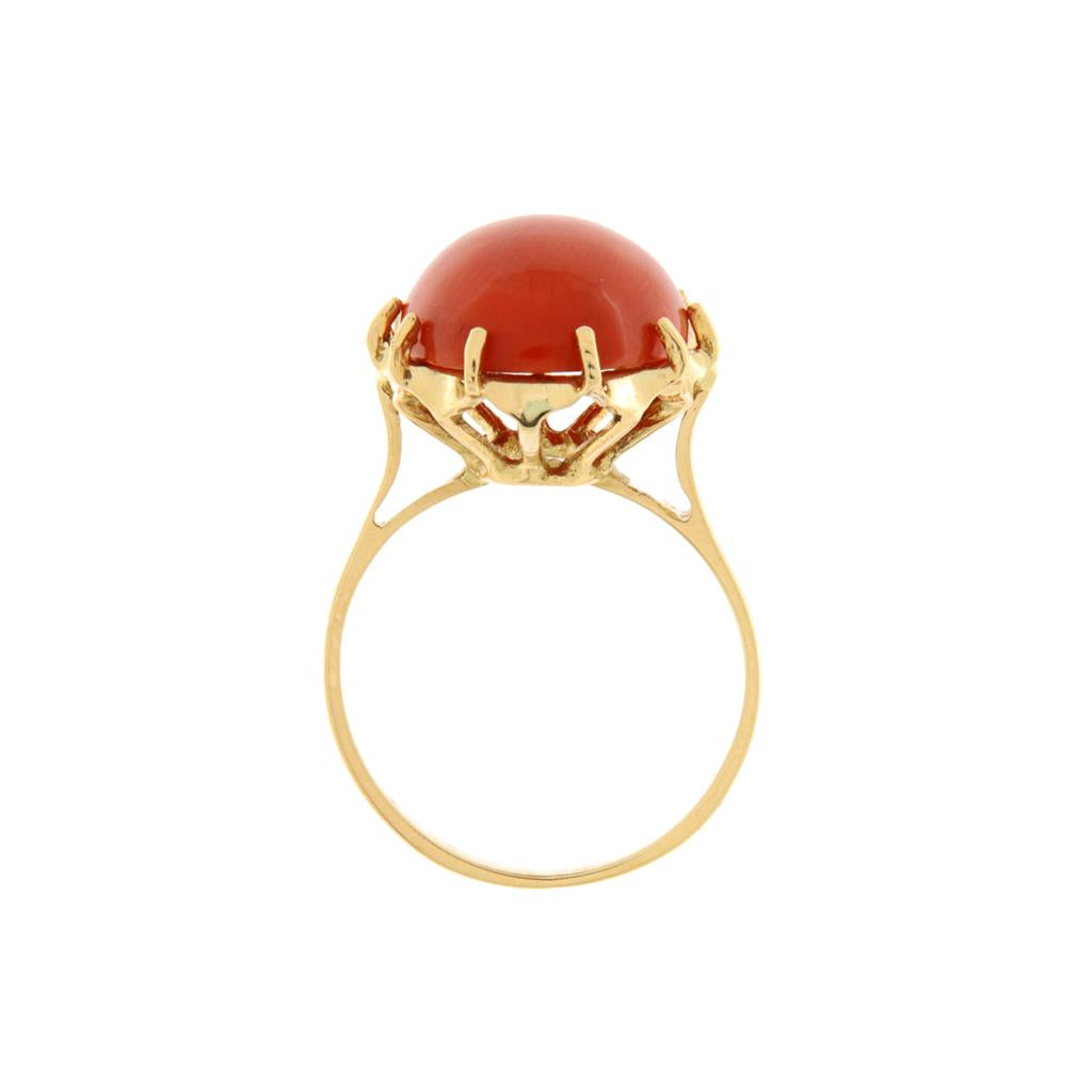 Anello Ovale Rosso