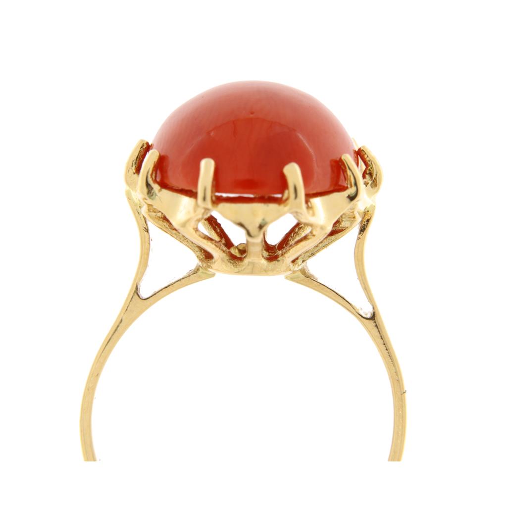 Anello Ovale Rosso