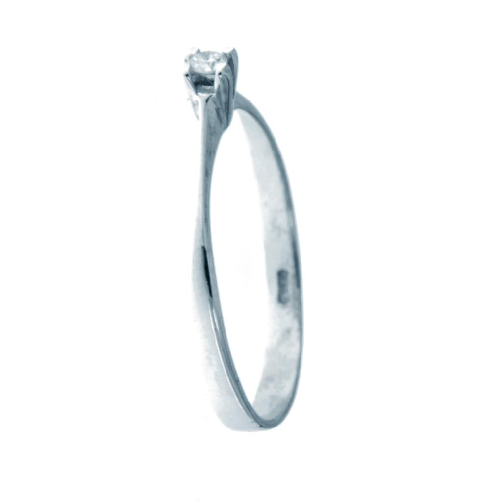 Anello Solitario Diamante da 0.06 CT