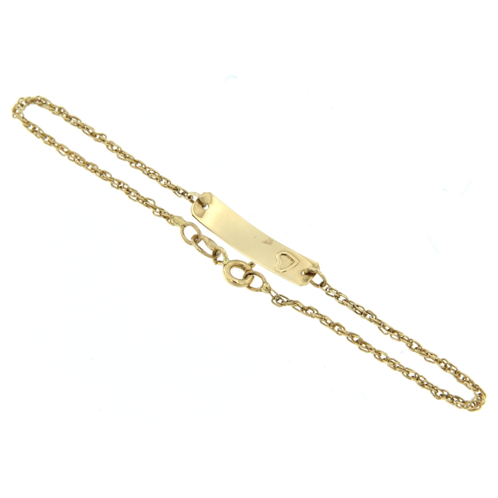 Bracciale Corda Torchon + Targhetta con Cuore