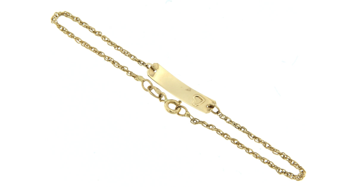Bracciale Corda Torchon + Targhetta con Cuore
