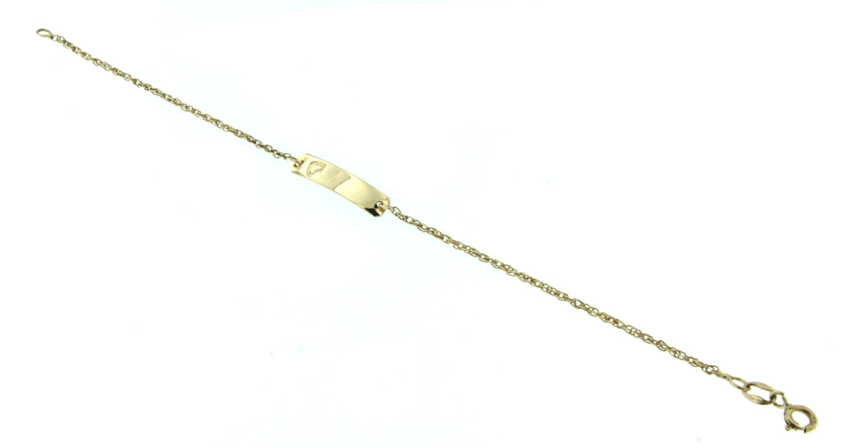 Bracciale Corda Torchon + Targhetta con Cuore
