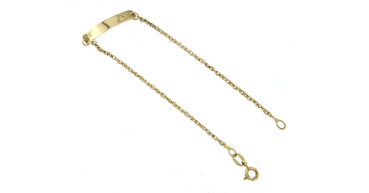 Bracciale Corda Torchon + Targhetta con Cuore
