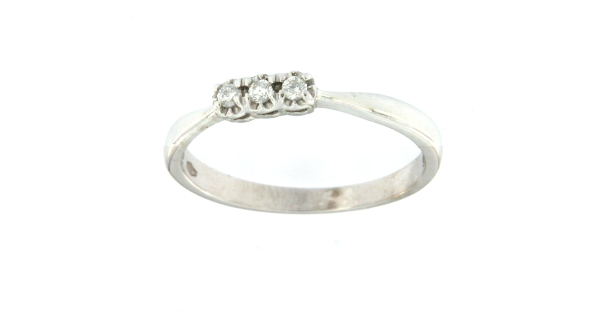 Anello Trilogy di Zirconi