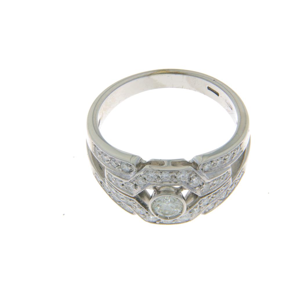 Anello Vintage anni 70 con pavè di diamanti (Articolo non in Saldo)