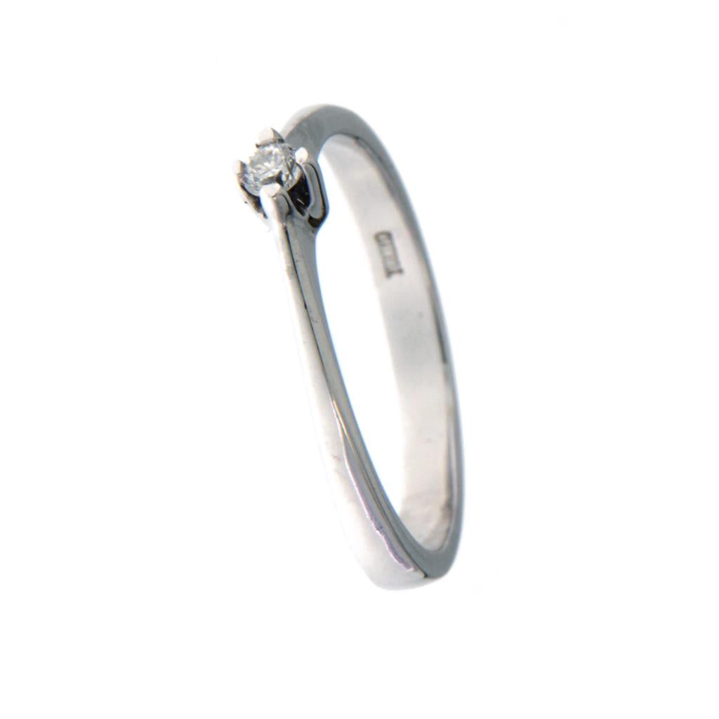 Anello Solitario Diamante da 0.06 CT