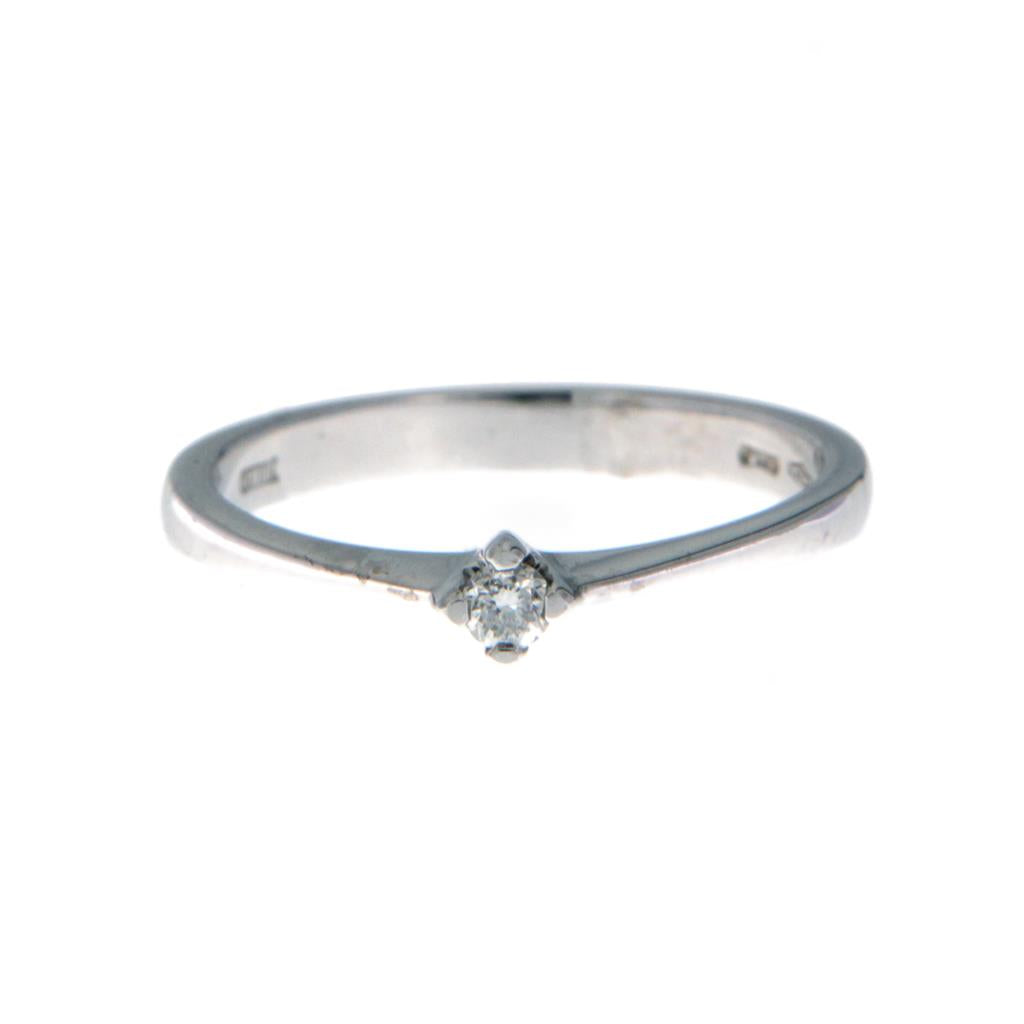 Anello Solitario Diamante da 0.06 CT