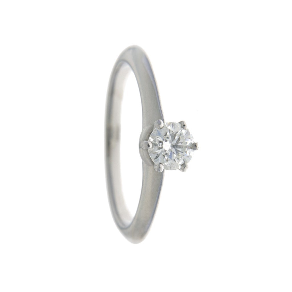 TIFFANY ANELLO FIDANZAMENTO SETTING IN PLATINO 950/1000 CON DIAMANTE DA 0.53 CT COL I/ VVS1 ( Articolo non in saldo )