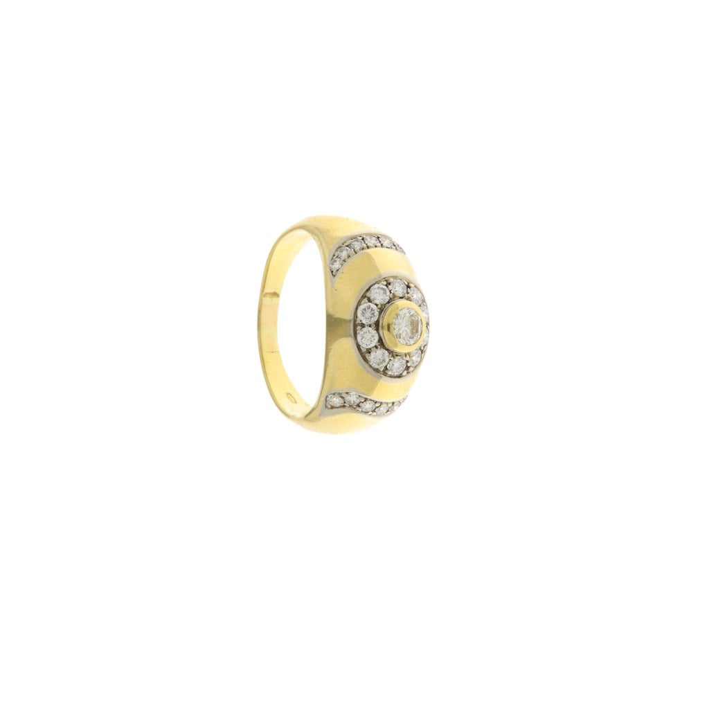 Anello Fascia Diamanti da 0,25 / 0,05 / 0,02 CT (Articolo Non in Saldo)