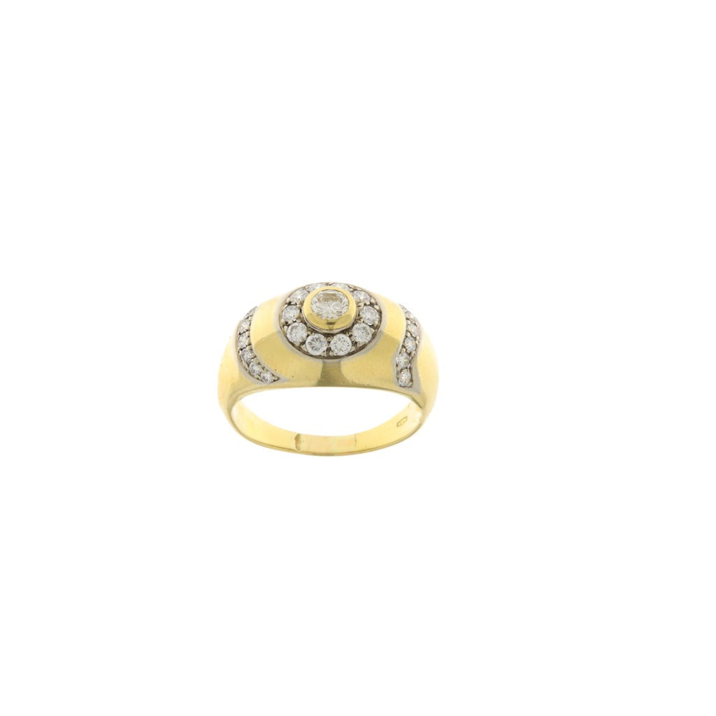 Anello Fascia Diamanti da 0,25 / 0,05 / 0,02 CT (Articolo Non in Saldo)