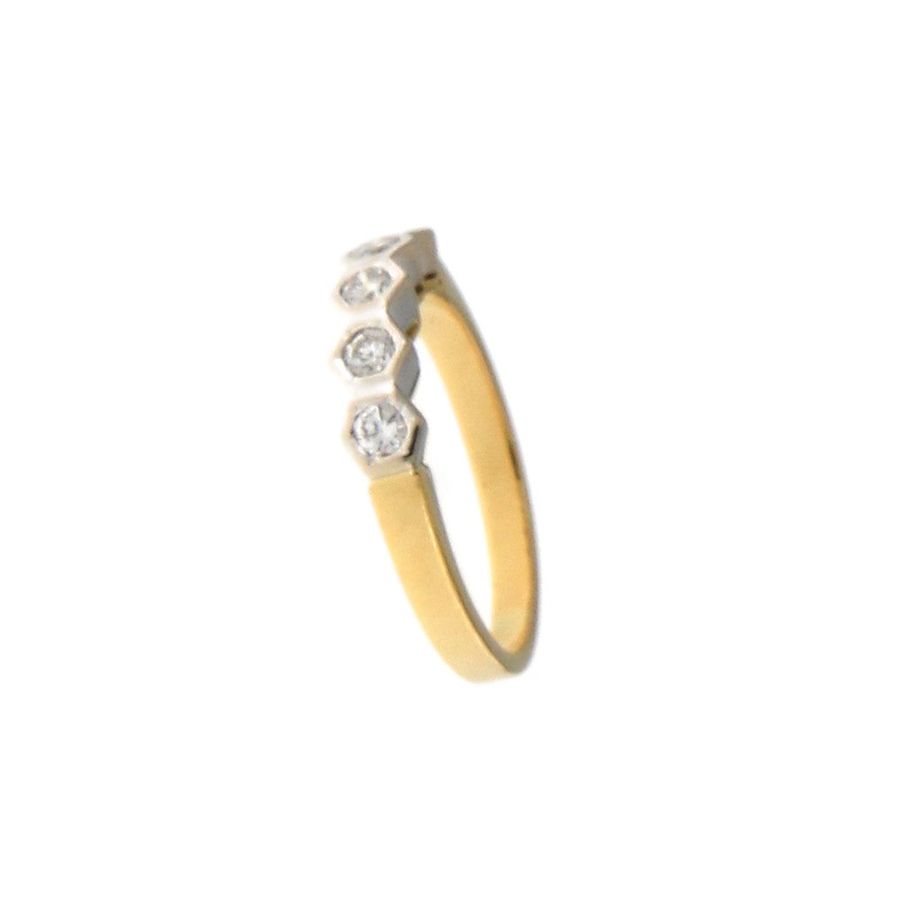 Anello Riviera con Diamanti da 0,08 CT