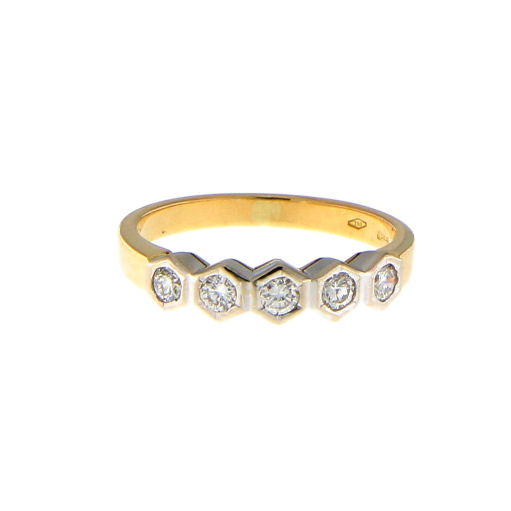 Anello Riviera con Diamanti da 0,08 CT