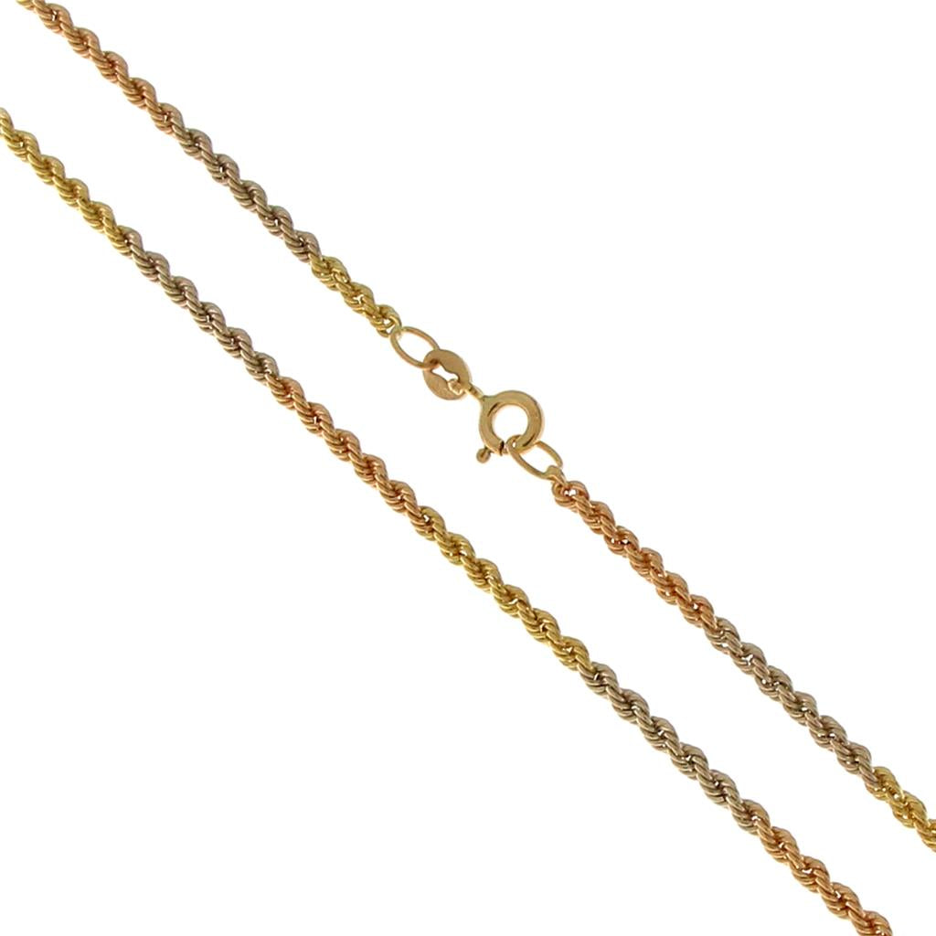 Collana Corda Torchon Tre Ori