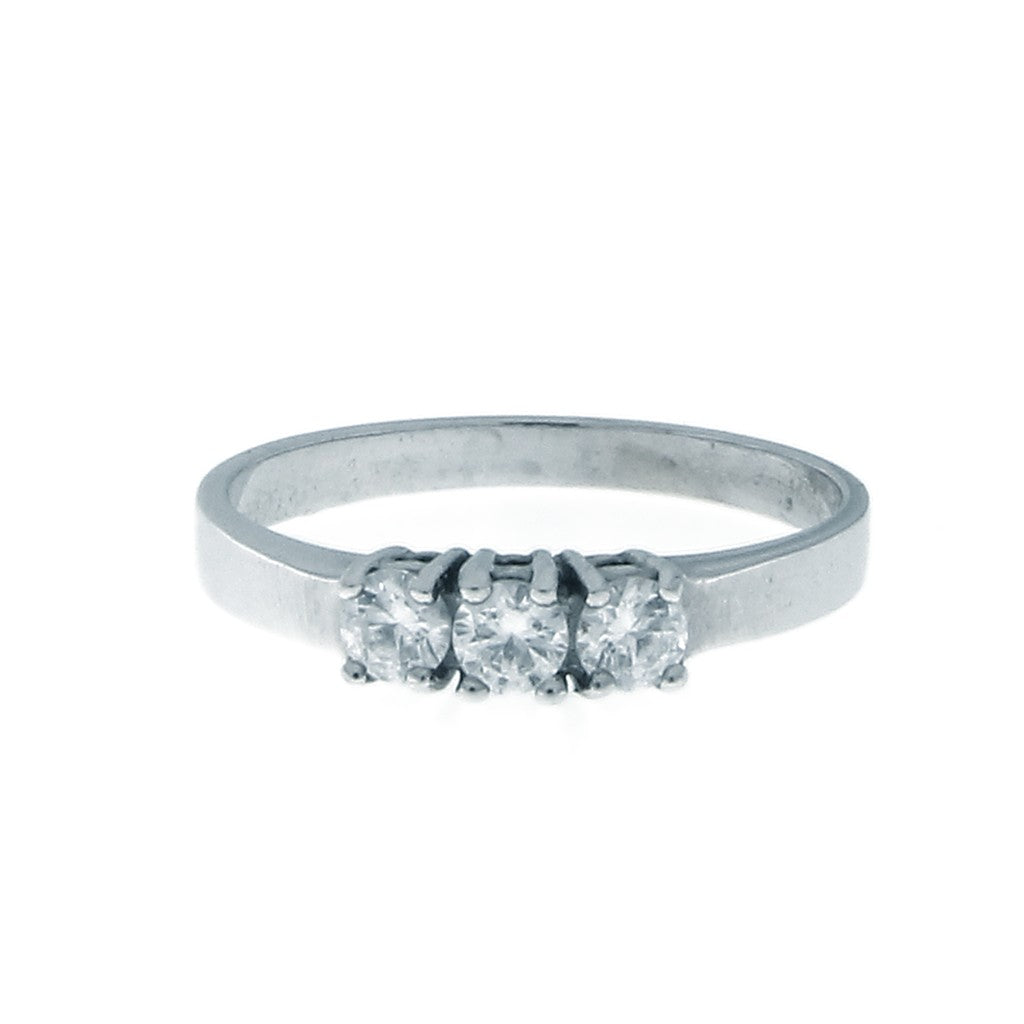 Anello Trilogy Zirconi