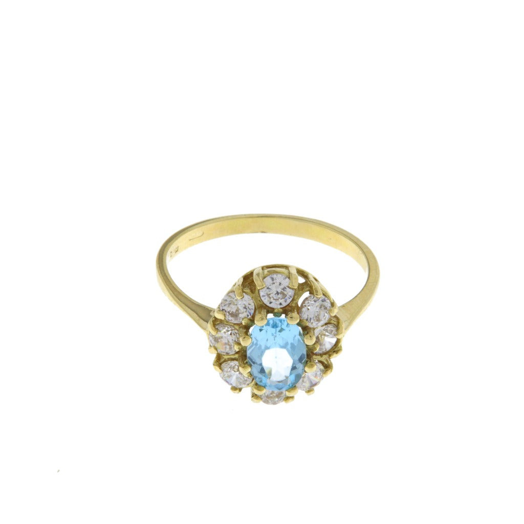 Anello Fiore Pietra Celeste