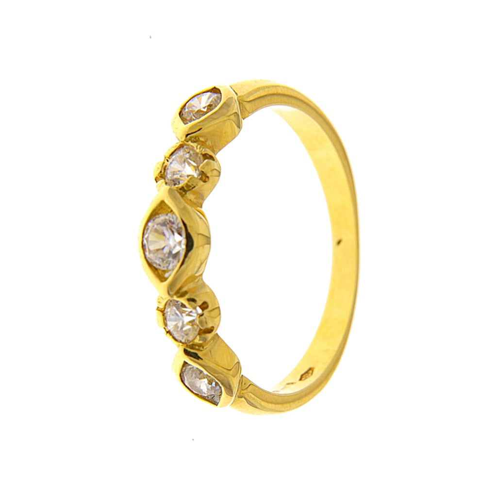 Anello Riviera Zirconi