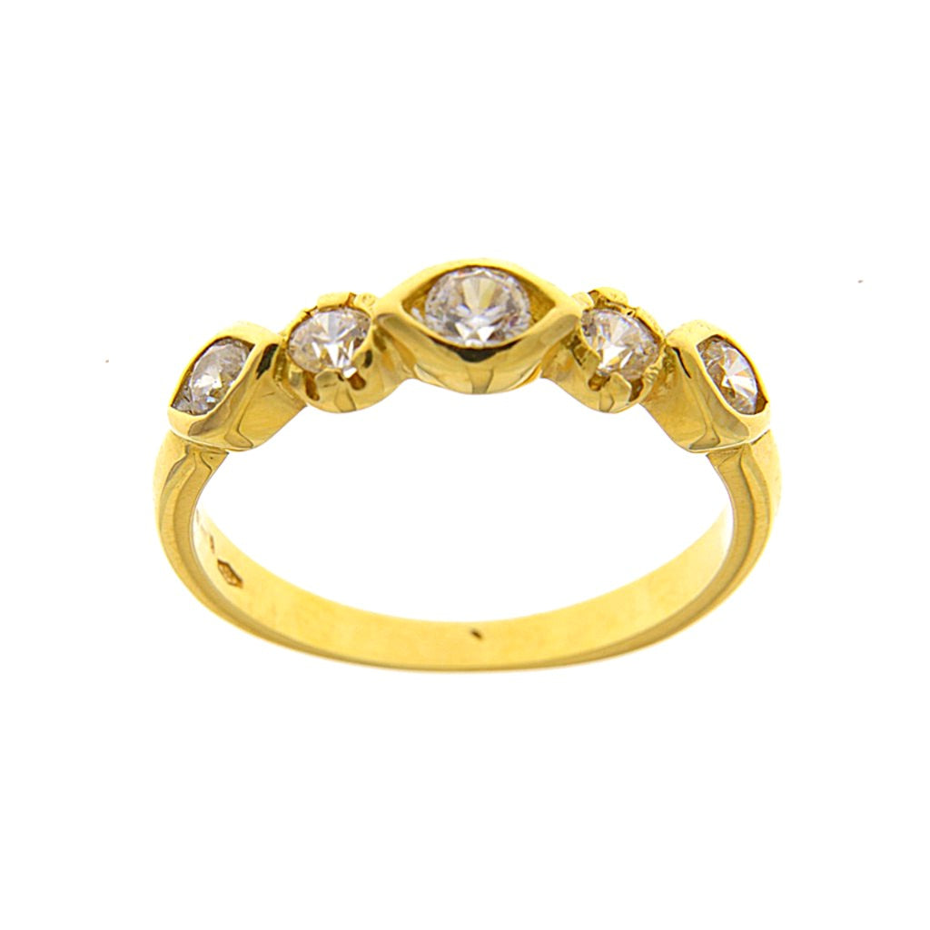 Anello Riviera Zirconi