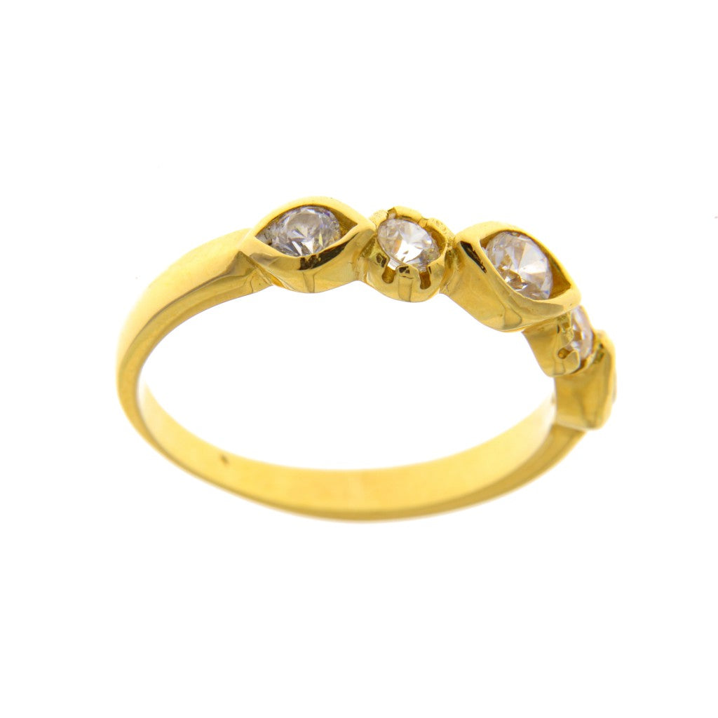 Anello Riviera Zirconi