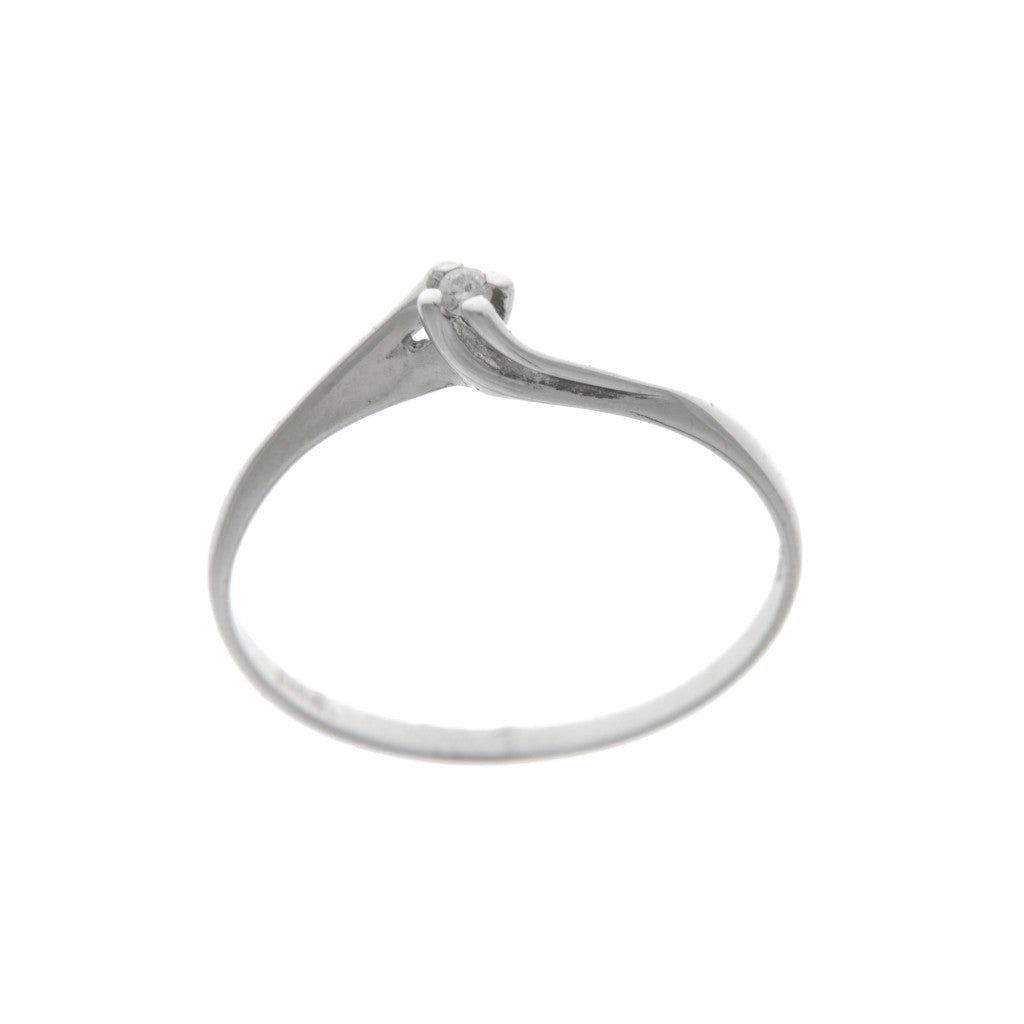 Anello Solitario con Diamante da 0.02 CT