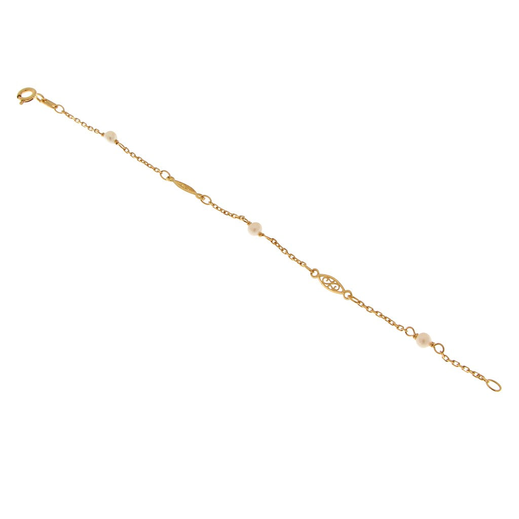 Bracciale Rolò con Perle Artificiali