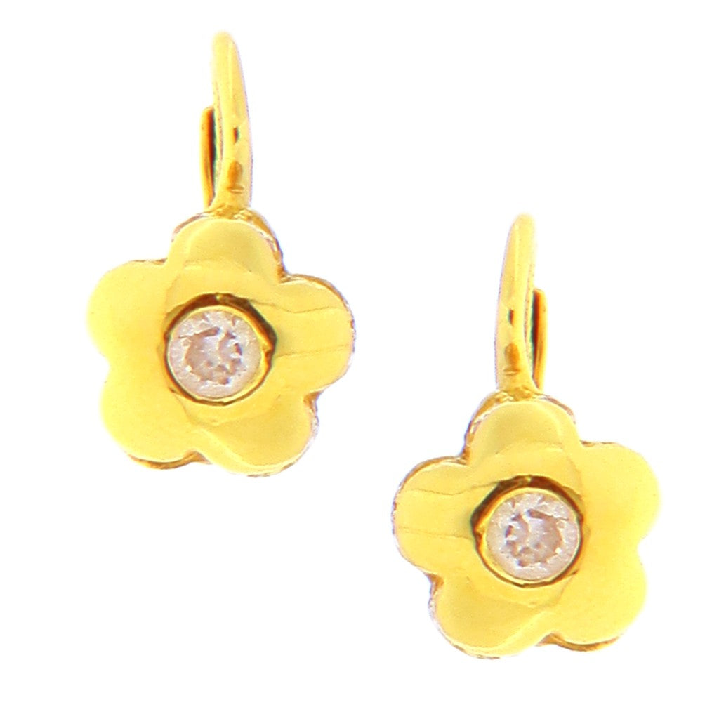 Orecchini Monachelle a Fiore con Zircone
