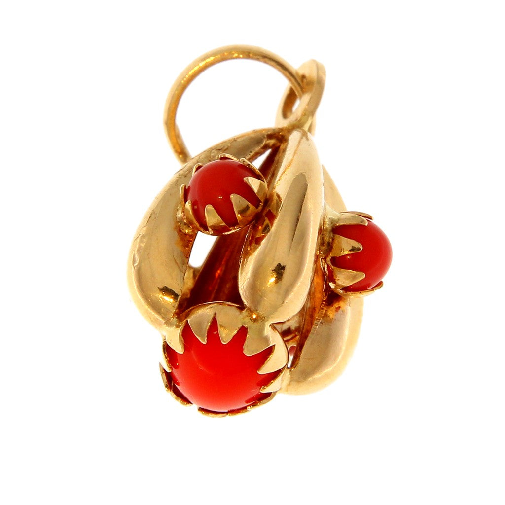 Ciondolo Fantasia con Sfere Rosse