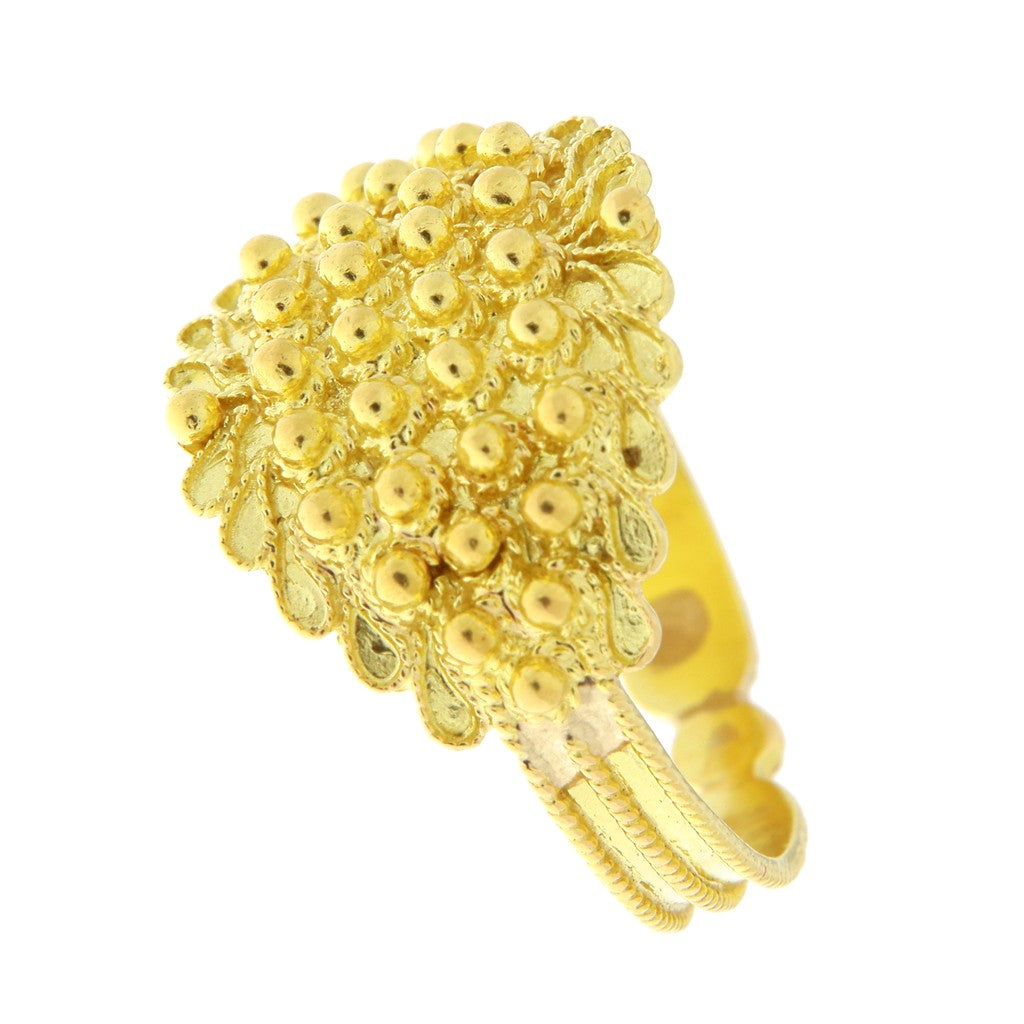 Anello Fede Sarda Campidanese a 4 File