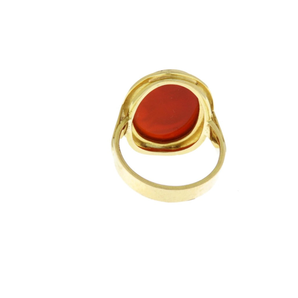 Anello Cammeo Rosso