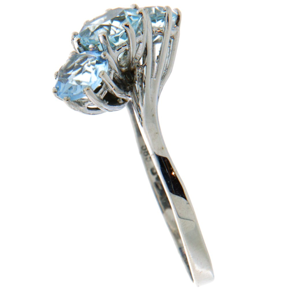 Anello Trilogy Acquamarina (Articolo Non in Saldo)