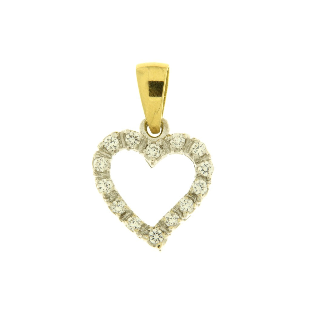 Ciondolo Cuore con Zirconi