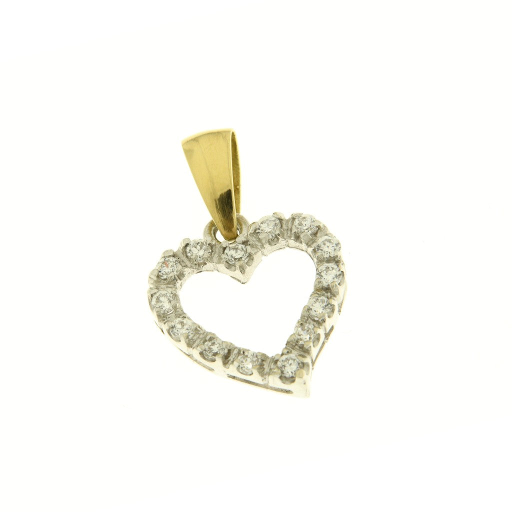 Ciondolo Cuore con Zirconi