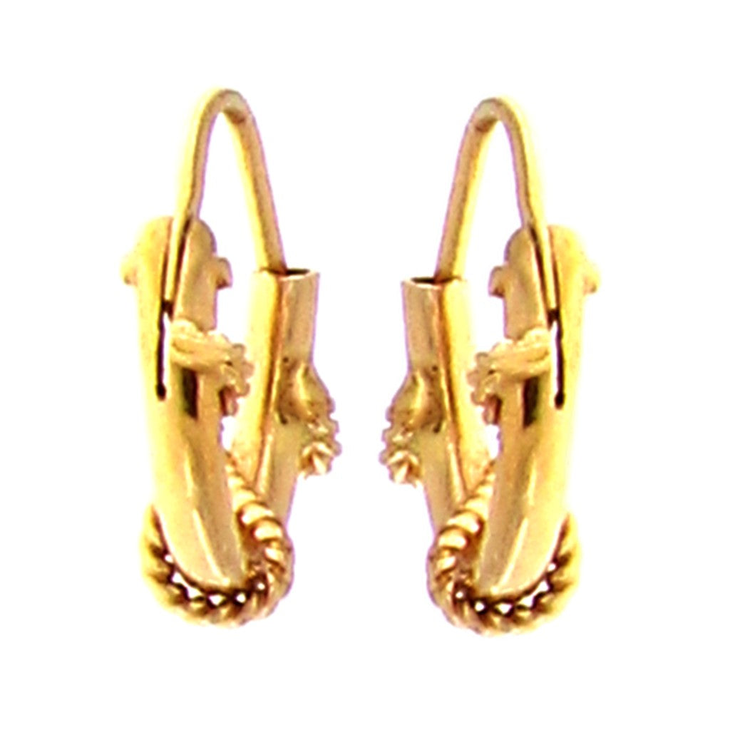 Orecchini a cerchio intrecciato