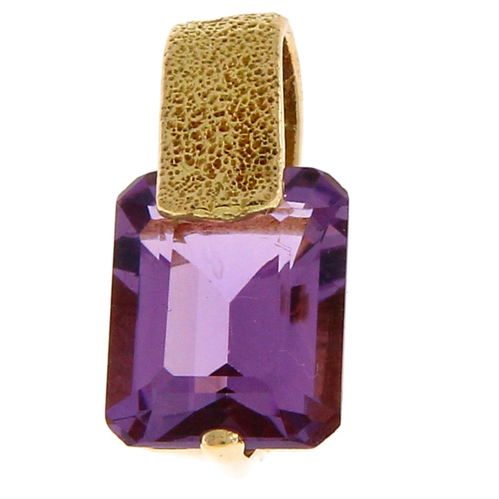 Ciondolo Rettangolo Viola