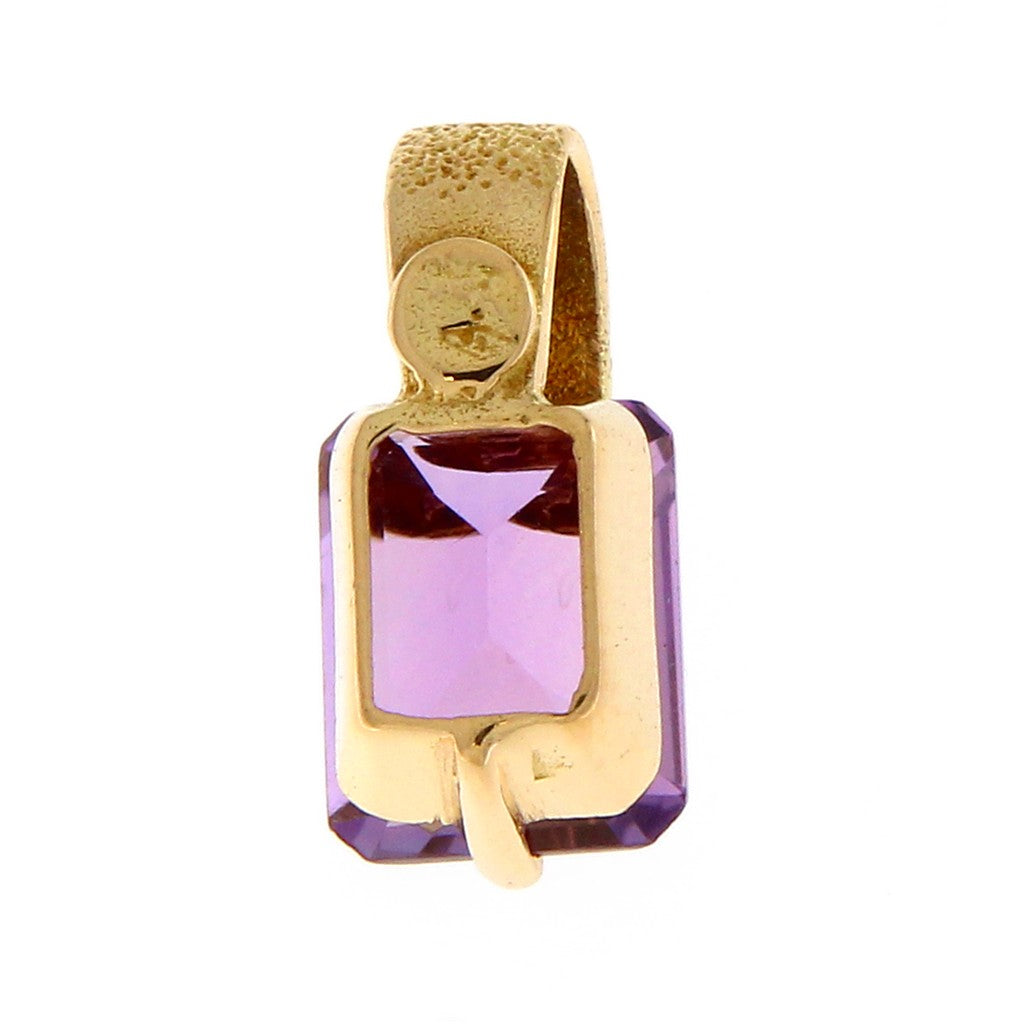 Ciondolo Rettangolo Viola