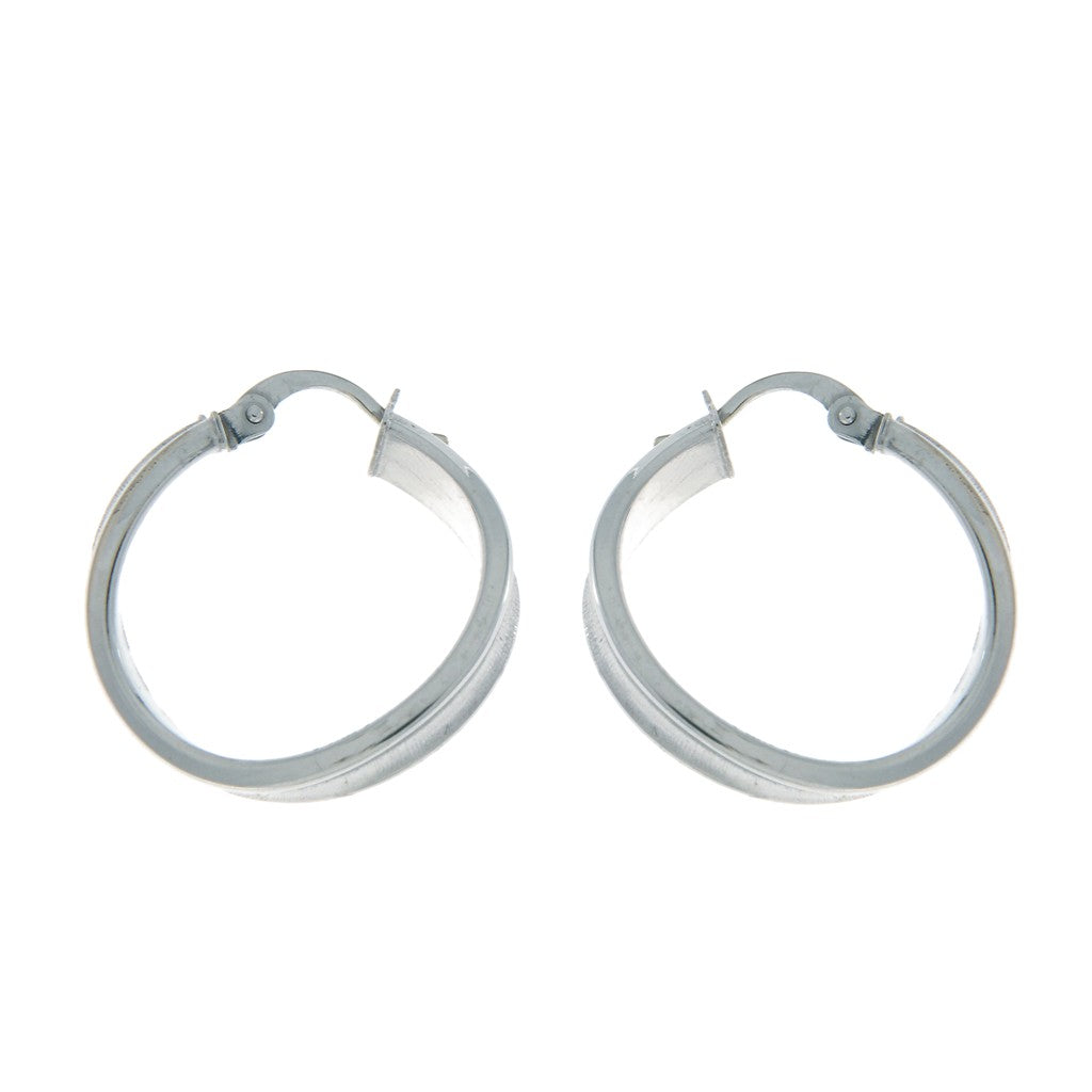 Orecchini a Cerchio Ondulati