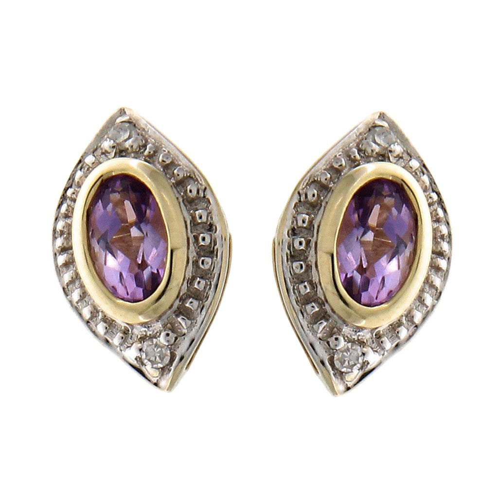 Orecchini a Rombo Viola