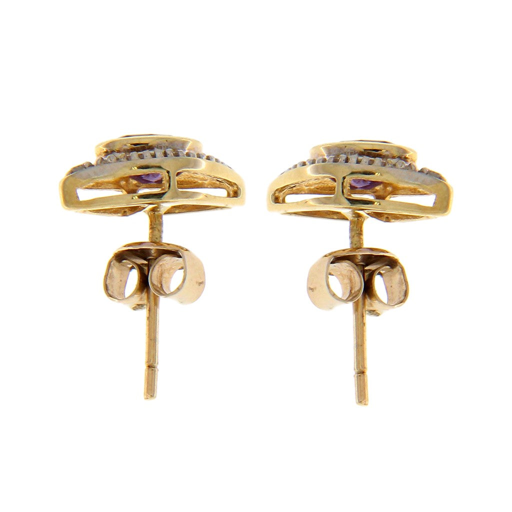 Orecchini a Rombo Viola